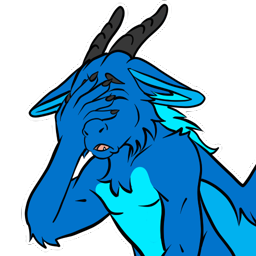 Sticker du dragon de SteffoSpieler avec une main sur le visage